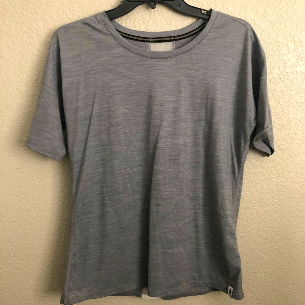 Grey athletic top